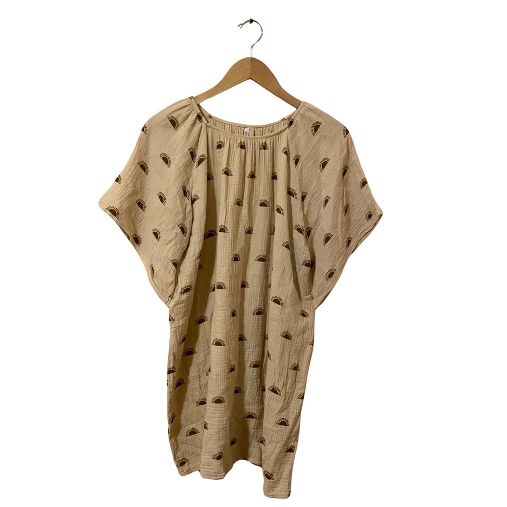 Rylee + Cru Jaime Cotton Dress in Sunset Print Medium - Picture 4 of 9